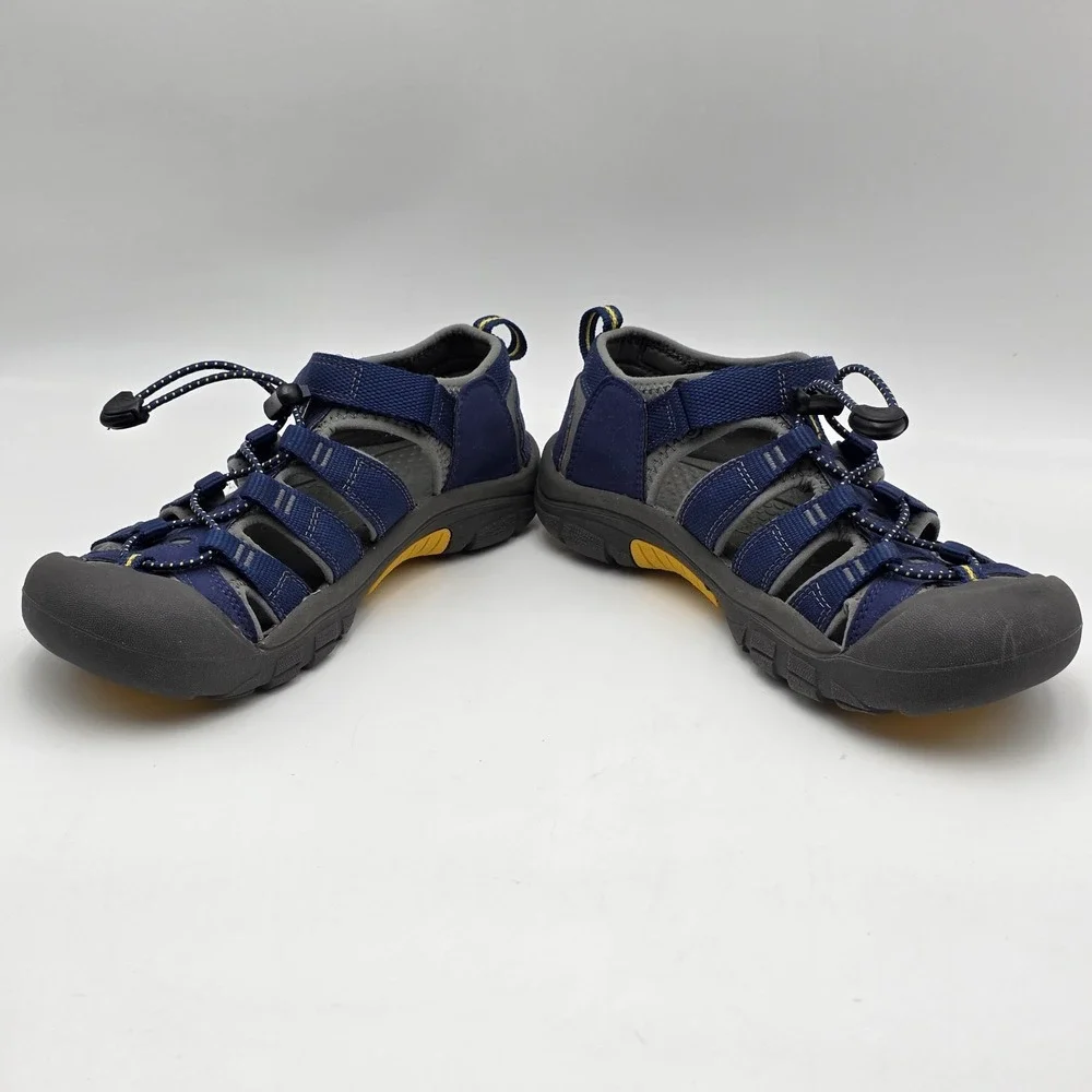 Keen Newport H2 Waterproof‎ Outdoor Hiking Boys Youth Sandals Navy Yellow Size 5